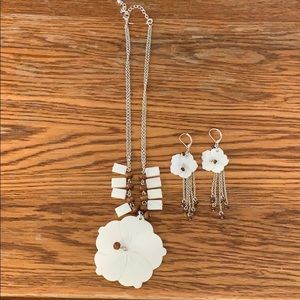 necklace and earrings